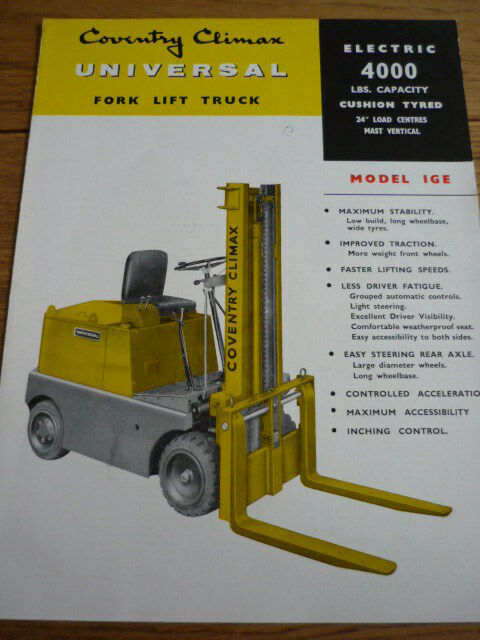 Coventry climax forklift truck manual for sale
